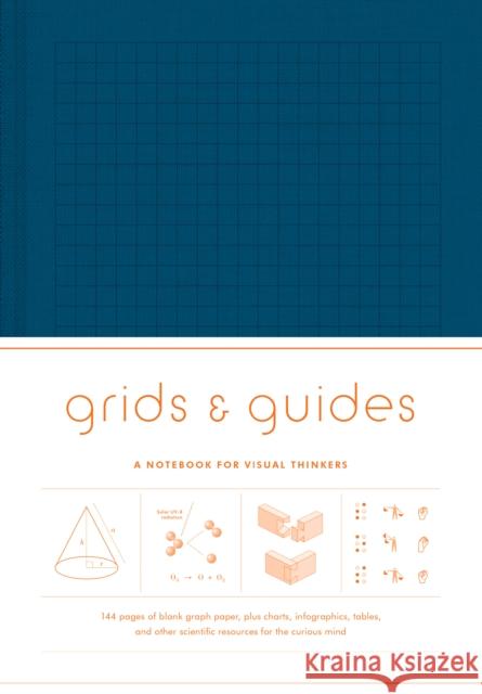 Grids & Guides (Navy) Notebook: Navy  9781616897321 Princeton Architectural Press