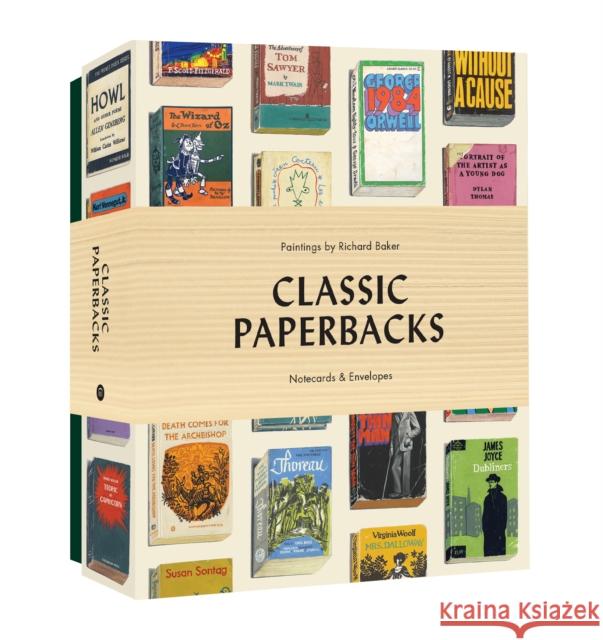 Classic Paperbacks Notecards and Envelopes Richard Baker 9781616899547 Princeton Architectural Press