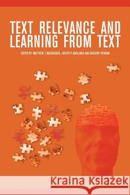 Text Relevance and Learning from Text Matthew T. McCrudden 9781617355295 Information Age Publishing