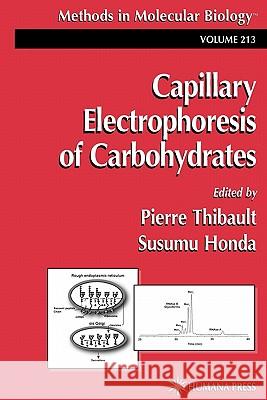 Capillary Electrophoresis of Carbohydrates Pierre Thibault Susumu Honda 9781617372063 Springer