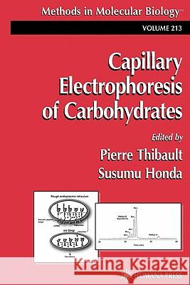 Capillary Electrophoresis of Carbohydrates Pierre Thibault Susumu Honda 9781617372063