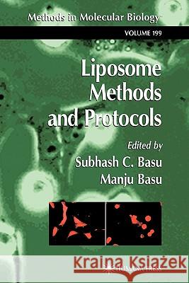 Liposome Methods and Protocols Subhash C. Basu Manju Basu 9781617372179 Springer