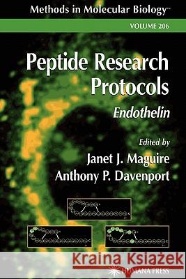 Peptide Research Protocols: Endothelin Maguire, Janet J. 9781617372919 Springer