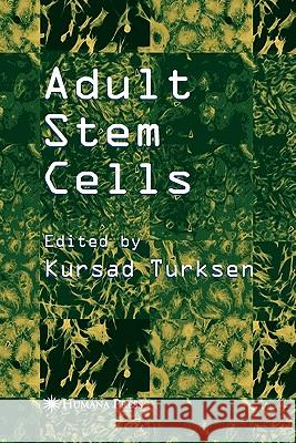 Adult Stem Cells Springer 9781617373923