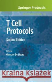 T Cell Protocols Gennaro D 9781617376610 Not Avail