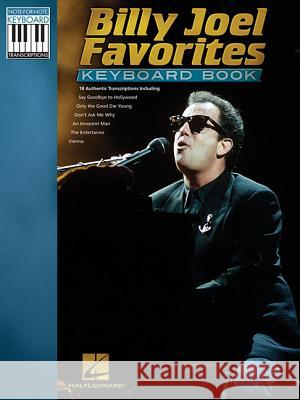 Favorites - Keyboard Book Billy Joel 9781617742767 Hal Leonard Corporation