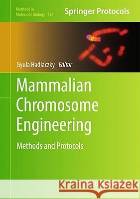 Mammalian Chromosome Engineering: Methods and Protocols Hadlaczky, Gyula 9781617790980 Not Avail