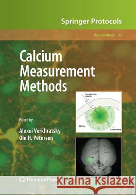Calcium Measurement Methods Alexej Verkhratsky Ole H. Petersen 9781617796777 Humana Press
