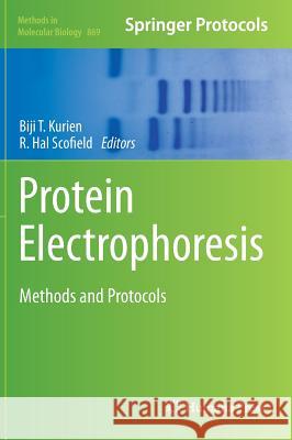 Protein Electrophoresis: Methods and Protocols Kurien, Biji T. 9781617798207 Humana Press