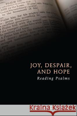 Joy, Despair, and Hope Edward Feld 9781620321744 Cascade Books