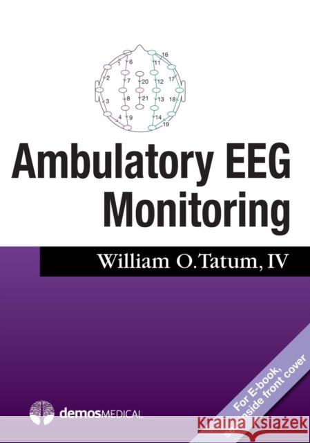 Ambulatory Eeg Monitoring William Tatum 9781620701010 Demos Medical Publishing