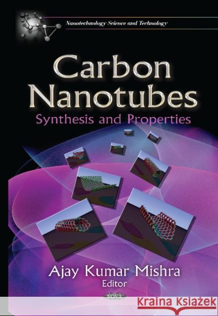 Carbon Nanotubes: Synthesis & Properties Ajay Kumar Mishra, Ph.D. 9781620819142 Nova Science Publishers Inc
