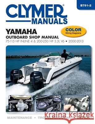 Yamaha Outboard Shop Manual: 75-115 HP Inline 4 & 200-250 HP 3.3l V6 2000-2013 Editors of Haynes Manuals 9781620921326 Haynes Manuals