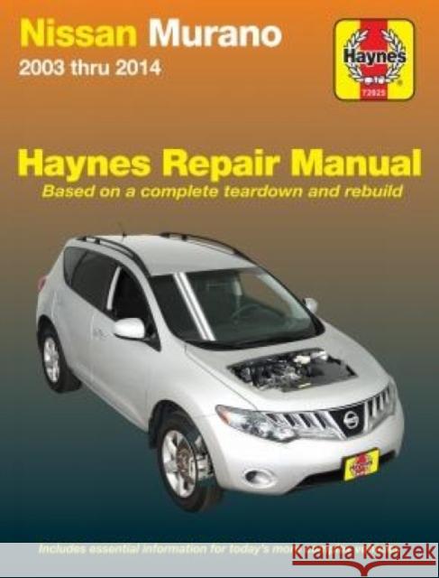 Nissan Murano (03 - 14): 2003-2014 Haynes Publishing 9781620922682 Haynes Manuals