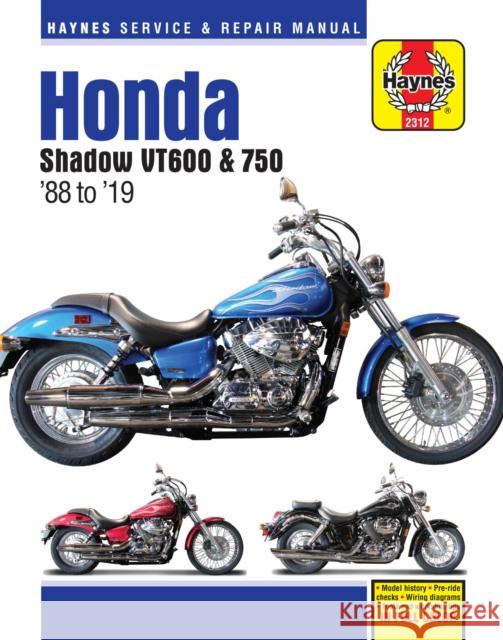 Honda Shadow VT600 & 750 (88-19) Haynes Publishing 9781620923979 Haynes Manuals Inc