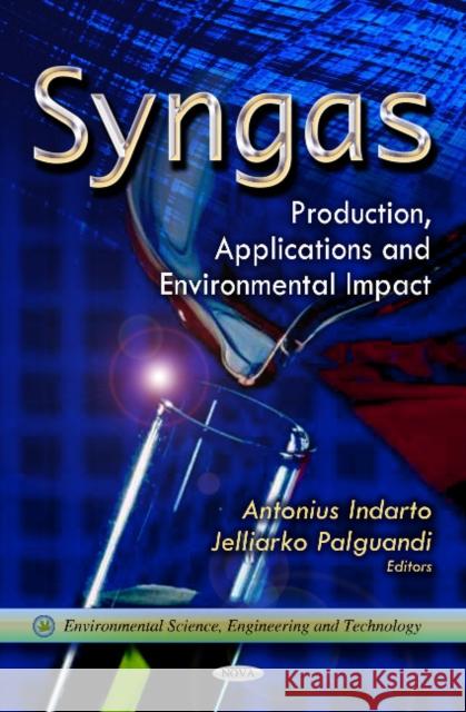 Syngas: Production, Applications & Environmental Impact Antonius Indarto, Jelliarko Palguandi 9781621008705 Nova Science Publishers Inc