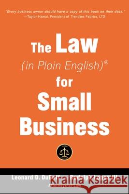The Law (in Plain English) for Small Business (Sixth Edition) DuBoff, Leonard D. 9781621538219 Allworth