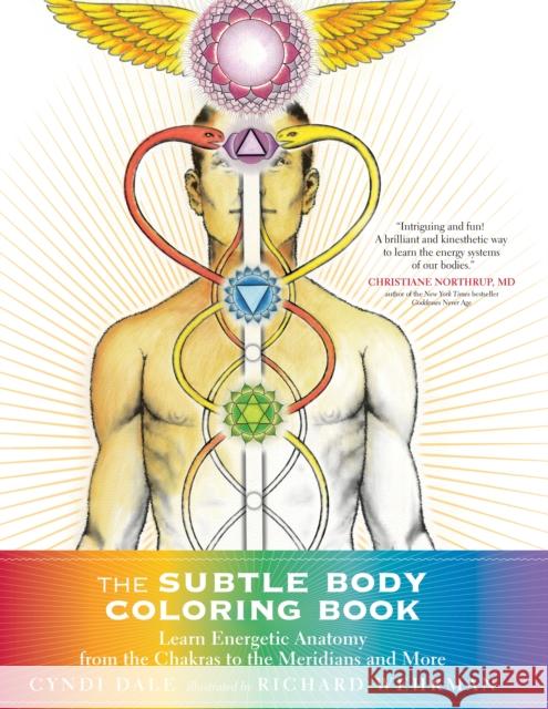 The Subtle Body Coloring Book: Learn Energetic Anatomy--From the Chakras to the Meridians and More Cyndi Dale Richard Wehrman 9781622036073 Sounds True