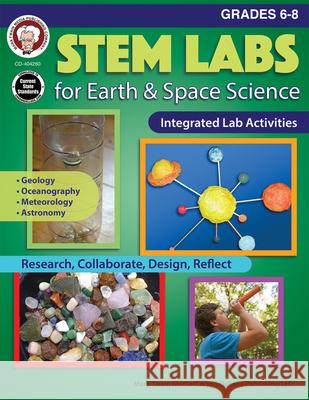 STEM Labs for Earth & Space Science, Grades 6-8 Schyrlet Cameron Carolyn Craig 9781622236398