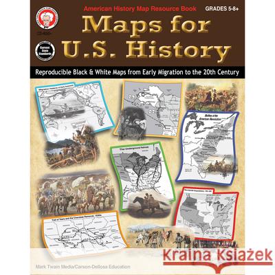 Maps for U.S. History Mark Twain Media 9781622238903 Mark Twain Media
