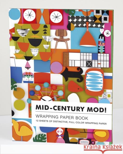Mid-Century Mod! Wrapping Paper Book  9781623259143 teNeues Calendars & Stationery GmbH & Co. KG