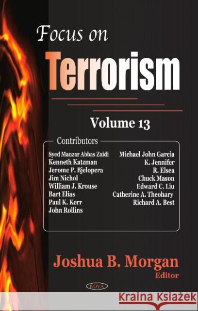 Focus on Terrorism: Volume 13 Joshua B Morgan 9781624170256 Nova Science Publishers Inc