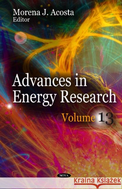 Advances in Energy Research: Volume 13 Morena J Acosta 9781624174100 Nova Science Publishers Inc