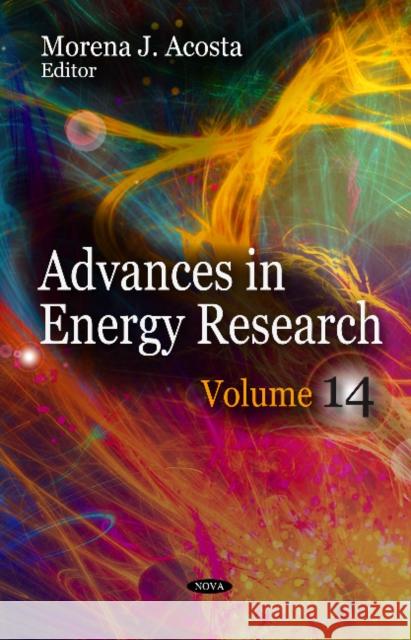 Advances in Energy Research: Volume 14 Morena J Acosta 9781624177361 Nova Science Publishers Inc