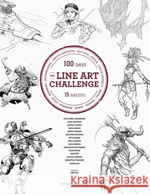 The Line Art Challenge: 100 Sketches for 100 Days  9781624650352 Design Studio Press