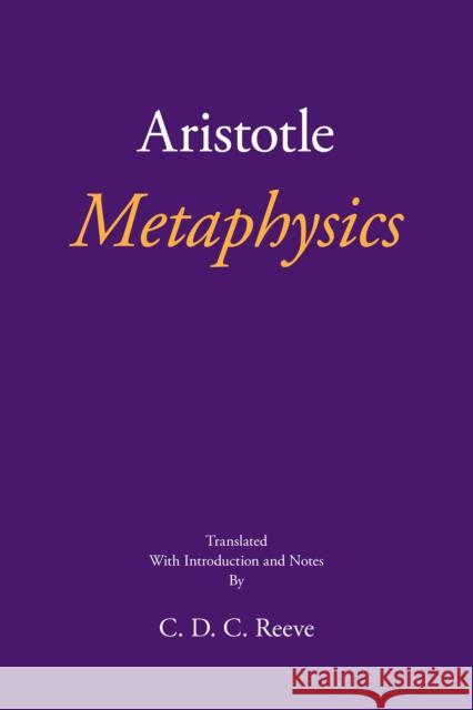 Metaphysics Aristotle 9781624664397