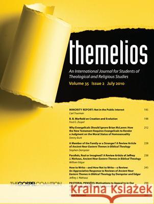 Themelios, Volume 35, Issue 2 D. A. Carson 9781625649515 Wipf & Stock Publishers