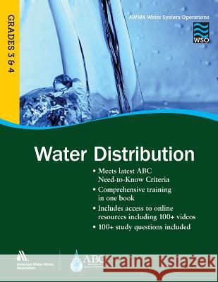 Water Distribution, Grades 3 & 4 Awwa 9781625761279 American Water Works Association