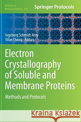 Electron Crystallography of Soluble and Membrane Proteins: Methods and Protocols Schmidt-Krey, Ingeborg 9781627031752