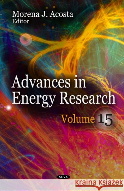 Advances in Energy Research: Volume 15 Morena J Acosta 9781628080674 Nova Science Publishers Inc