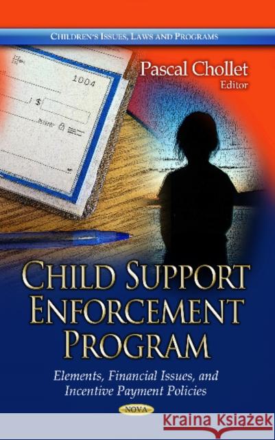Child Support Enforcement Program: Elements, Financial Issues & Incentive Payment Policies Pascal Chollet 9781628083842 Nova Science Publishers Inc