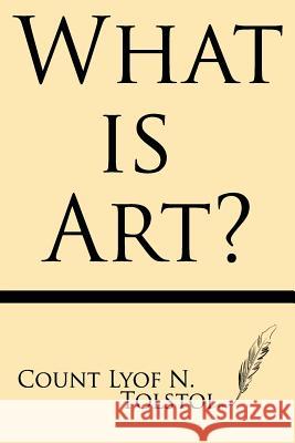 What Is Art Ct Lyof N. Tolstoi 9781628450460