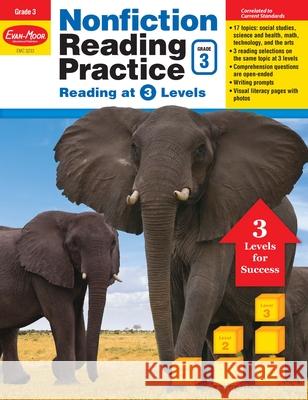 Nonfiction Reading Practice, Grade 3 Teacher Resource Evan-Moor Corporation 9781629383170 Evan-Moor Educational Publishers