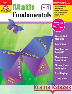 Math Fundamentals, Grade 4 Teacher Resource Evan-Moor Corporation 9781629383309 Evan-Moor Educational Publishers