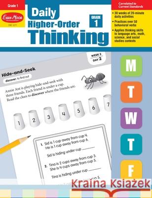 Daily Higher-Order Thinking, Grade 1 Teacher Edition Evan-Moor Corporation 9781629384542 Evan Moor Educational Publishers