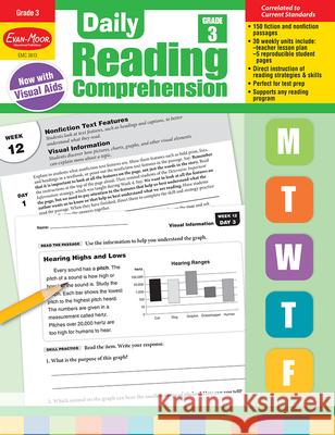 Daily Reading Comprehension, Grade 3 Teacher Edition Evan-Moor Corporation 9781629384764 Evan Moor Educational Publishers