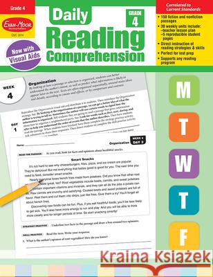 Daily Reading Comprehension, Grade 4 Teacher Edition Evan-Moor Corporation 9781629384771 Evan Moor Educational Publishers