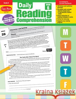 Daily Reading Comprehension, Grade 6 Teacher Edition Evan-Moor Corporation 9781629384795 Evan Moor Educational Publishers