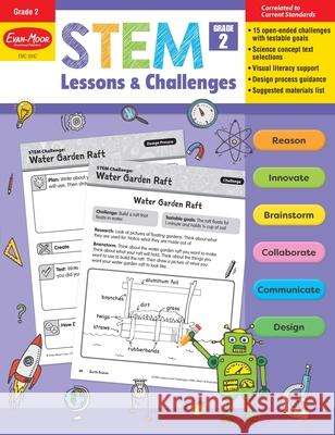 Stem Lessons and Challenges, Grade 2 Teacher Resource Evan-Moor Corporation 9781629388625 Evan-Moor Educational Publishers