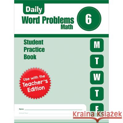 Daily Word Problems Math, Grade 6 Student Workbook Evan-Moor Corporation 9781629388861 Evan-Moor Educational Publishers