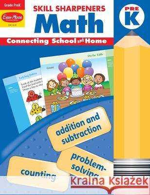 Skill Sharpeners: Math, Prek Workbook Evan-Moor Corporation 9781629389844 Evan-Moor Educational Publishers