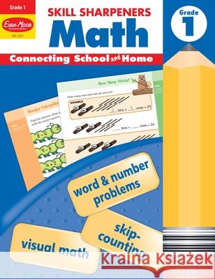 Skill Sharpeners: Math, Grade 1 Workbook Evan-Moor Corporation 9781629389868 Evan-Moor Educational Publishers