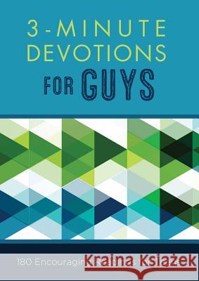 3-Minute Devotions for Guys Hascall, Glenn 9781630588571 Barbour Publishing