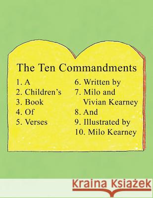 The Ten Commandments Milo Kearney Vivian Kearney Milo Kearney 9781630650902