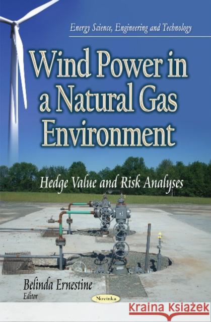 Wind Power in a Natural Gas Environment: Hedge Value & Risk Analyses Belinda Ernestine 9781631174278 Nova Science Publishers Inc
