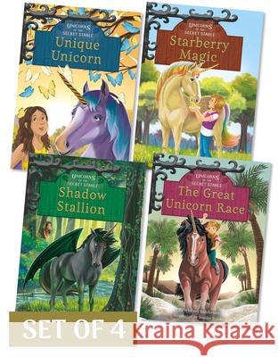 Unicorns of the Secret Stable Set 2 (Set of 4) Whitney Sanderson Jomike Tejido 9781631634970 Jolly Fish Press